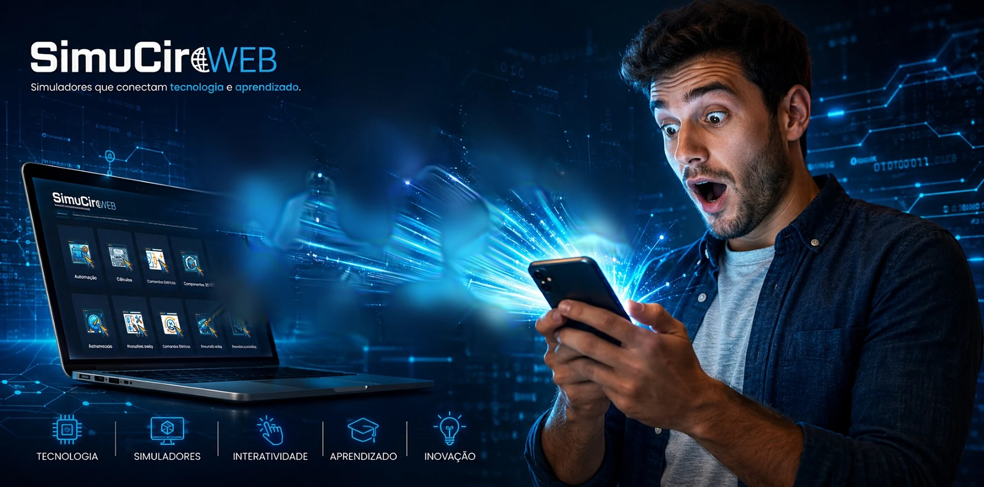 Simuladores que conectam tecnologia e aprendizado.